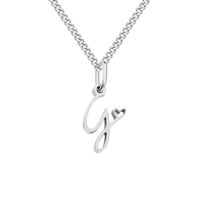 Stainless Steel Simple Style Plating Letter Solid Color Pendant Necklace sku image 5