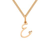 Stainless Steel Simple Style Plating Letter Solid Color Pendant Necklace sku image 31