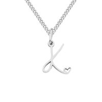 Stainless Steel Simple Style Plating Letter Solid Color Pendant Necklace sku image 9