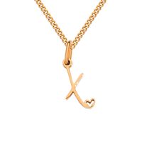 Stainless Steel Simple Style Plating Letter Solid Color Pendant Necklace sku image 77