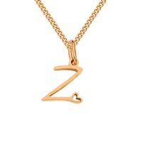 Stainless Steel Simple Style Plating Letter Solid Color Pendant Necklace sku image 47
