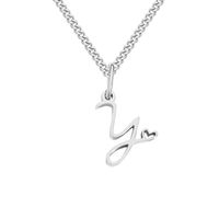 Stainless Steel Simple Style Plating Letter Solid Color Pendant Necklace sku image 23