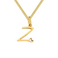 Stainless Steel Simple Style Plating Letter Solid Color Pendant Necklace sku image 62