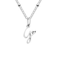 Simple Style Letter Stainless Steel Plating Gold Plated Pendant Necklace sku image 7