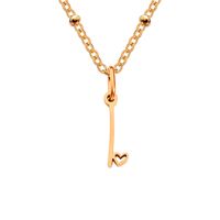 Simple Style Letter Stainless Steel Plating Gold Plated Pendant Necklace sku image 40