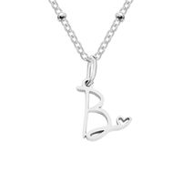 Simple Style Letter Stainless Steel Plating Gold Plated Pendant Necklace sku image 2