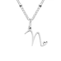 Simple Style Letter Stainless Steel Plating Gold Plated Pendant Necklace sku image 14