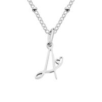 Simple Style Letter Stainless Steel Plating Gold Plated Pendant Necklace sku image 1