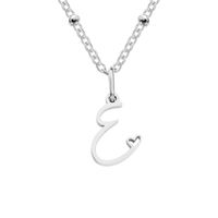 Simple Style Letter Stainless Steel Plating Gold Plated Pendant Necklace sku image 5