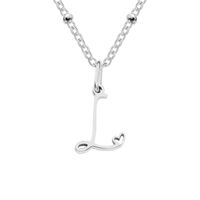 Simple Style Letter Stainless Steel Plating Gold Plated Pendant Necklace sku image 12