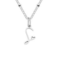 Simple Style Letter Stainless Steel Plating Gold Plated Pendant Necklace sku image 19