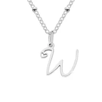 Simple Style Letter Stainless Steel Plating Gold Plated Pendant Necklace sku image 23