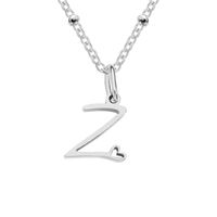 Simple Style Letter Stainless Steel Plating Gold Plated Pendant Necklace sku image 26