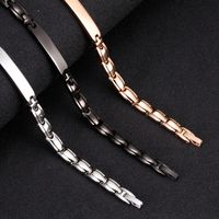 Simple Style Streetwear Geometric Stainless Steel Plating Unisex Bracelets main image 1