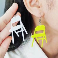 1 Pair Funny Geometric Irregular Arylic Drop Earrings main image 3