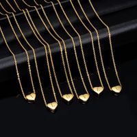 Simple Style Heart Shape Titanium Steel Pendant Necklace main image 2