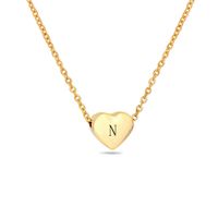Simple Style Heart Shape Titanium Steel Pendant Necklace sku image 14