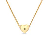 Simple Style Heart Shape Titanium Steel Pendant Necklace sku image 21