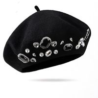 Women's Elegant Solid Color Eaveless Beret Hat main image 3