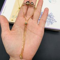 Cute Modern Style Classic Style Crystal Copper Beaded Handmade Water Drop Bracelets sku image 6