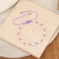 Bohemian Irregular Imitation Pearl Seed Bead Wholesale Drawstring Bracelets main image 5