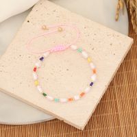 Bohemian Irregular Imitation Pearl Seed Bead Wholesale Drawstring Bracelets main image 2