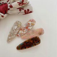 Women's Simple Style Marble Plastic Resin Hair Clip main image 4