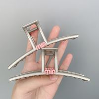 Casual Simple Style Letter Metal Plating Hair Claws main image 1