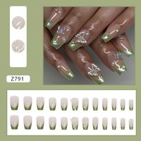French Style Butterfly Plastic Nail Patches 1 Set sku image 1