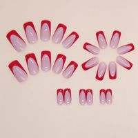 À La Française Sucré Bloc De Couleur Plastique Ongles Correctifs 1 Pièce main image 3