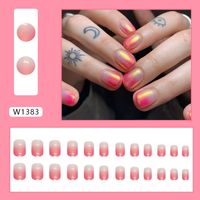Simple Style Solid Color Solid Color Plastic Nail Patches 1 Set sku image 1