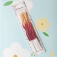 Birthday Basic Pastoral Simple Style Colorful Paraffin Party Festival Candle sku image 4