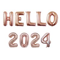 Christmas New Year Glam Letter Aluminum Film Party Balloons main image 3