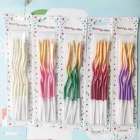 Birthday Basic Pastoral Simple Style Colorful Paraffin Party Festival Candle main image 1