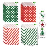 Christmas Cartoon Style Color Block Paper Party Gift Wrapping Supplies sku image 2