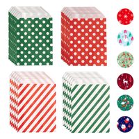 Christmas Cartoon Style Color Block Paper Party Gift Wrapping Supplies main image 2