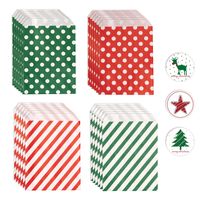 Christmas Cartoon Style Color Block Paper Party Gift Wrapping Supplies main image 5