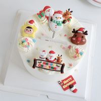 Christmas Cute Santa Claus Plant Deer Soft Glue Party Festival Cake Decorating Supplies main image 5