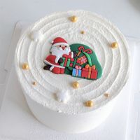 Christmas Cute Santa Claus Plant Deer Soft Glue Party Festival Cake Decorating Supplies main image 2