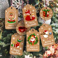 Christmas Cartoon Style Cute Santa Claus Paper Christmas Party Candy Decoration Card main image 5