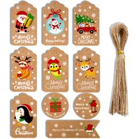 Christmas Cartoon Style Cute Santa Claus Paper Christmas Party Candy Decoration Card main image 1
