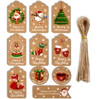 Christmas Cartoon Style Cute Santa Claus Paper Christmas Party Candy Decoration Card main image 4