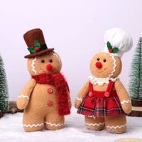 Christmas Pastoral Gingerbread Cloth Nonwoven Resin Holiday Party Ornaments main image 5