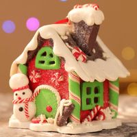 Christmas Cute Christmas House Pvc Holiday Daily Hanging Ornaments sku image 1