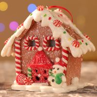 Christmas Cute Christmas House Pvc Holiday Daily Hanging Ornaments sku image 5