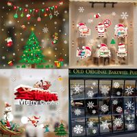 Christmas Cartoon Style Christmas Socks Snowman Pvc Holiday Car Window Stickers main image 5