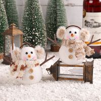 Christmas Cartoon Style Pastoral Snowman Plastic Flannel Party Festival Ornaments main image 3
