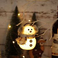 Christmas Cartoon Style Pastoral Snowman Plastic Flannel Party Festival Ornaments main image 2
