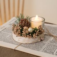 Christmas Pastoral Classic Style Geometric Wood Daily Party Ornaments Candlestick main image 1