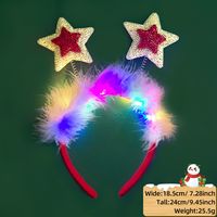 Christmas Cartoon Style Antlers Plastic Party Hair Band sku image 4